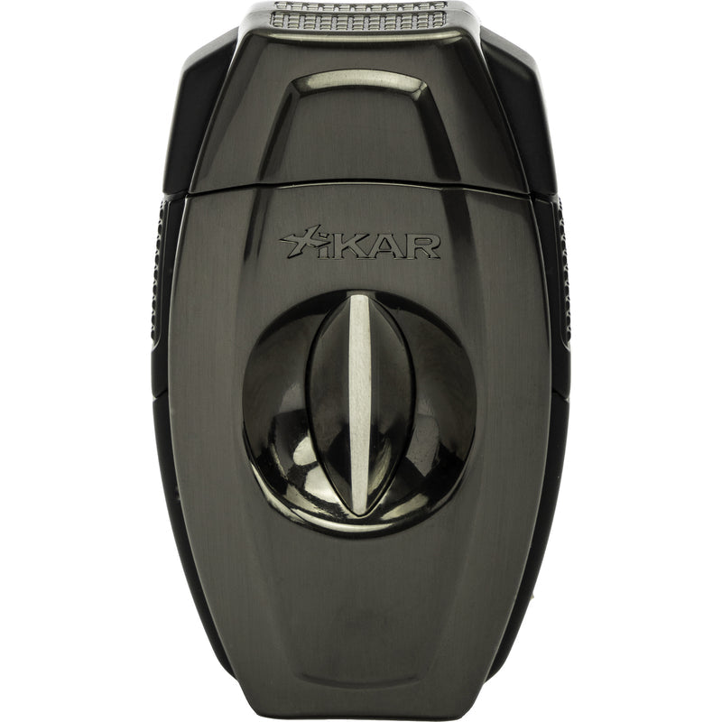 Xikar Flip Cigar Cutter - Dual Blade, 64 Gauge, Gunmetal