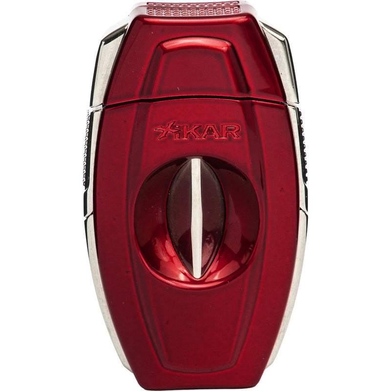 Xikar Flip Cigar Cutter - Dual Blade, 64 Gauge, Red