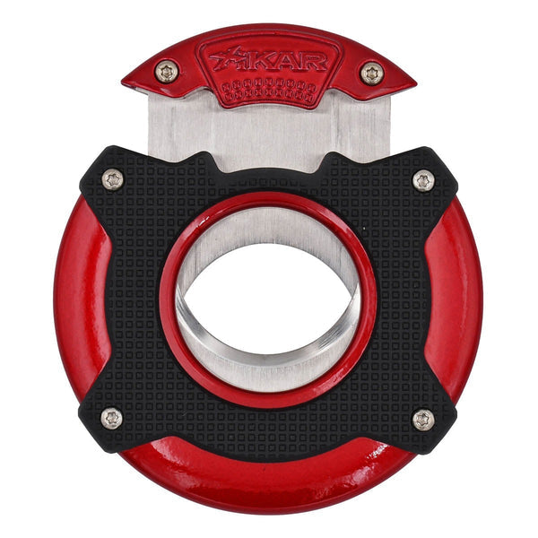 Xikar Enso Cigar Cutter - Dual Blade, 68 Gauge, Red