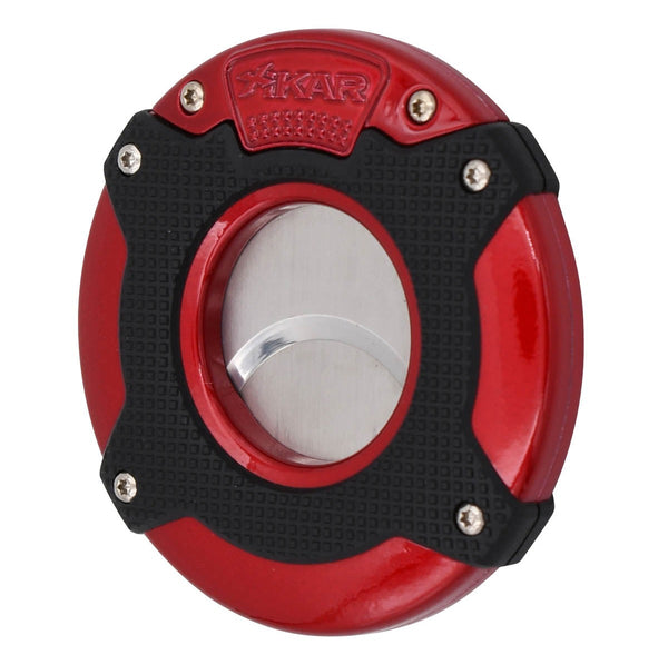 Xikar Enso Cigar Cutter - Dual Blade, 68 Gauge, Red
