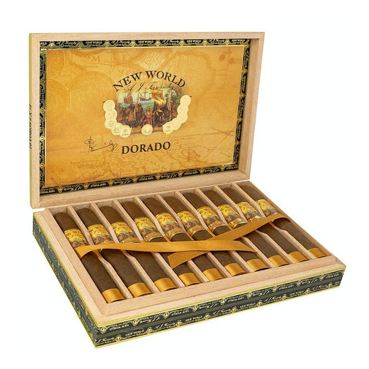 New World Dorado Box-Pressed Robusto by AJ Fernandez (5 1/2 x 52)