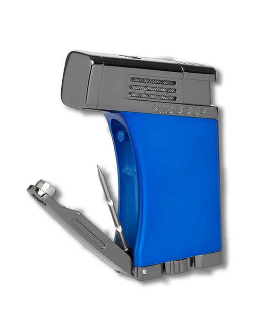 Palio Scorpius Single Jet Angled Torch Cigar Lighter, Blue at Cigar Nation