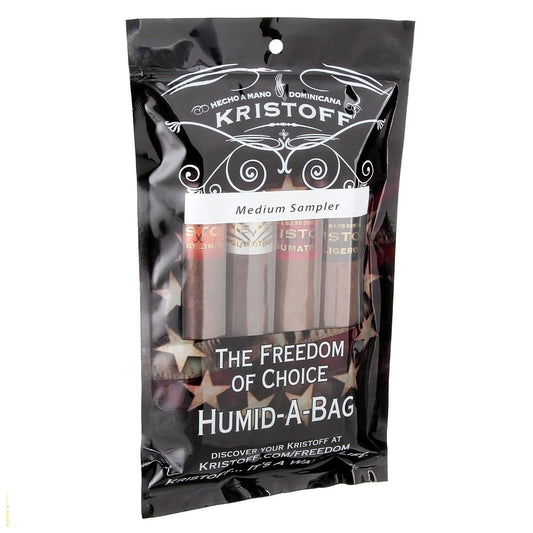 Kristoff Medium Bold Spice (5 1/2 x 54) 4-Cigar Sampler Humidified