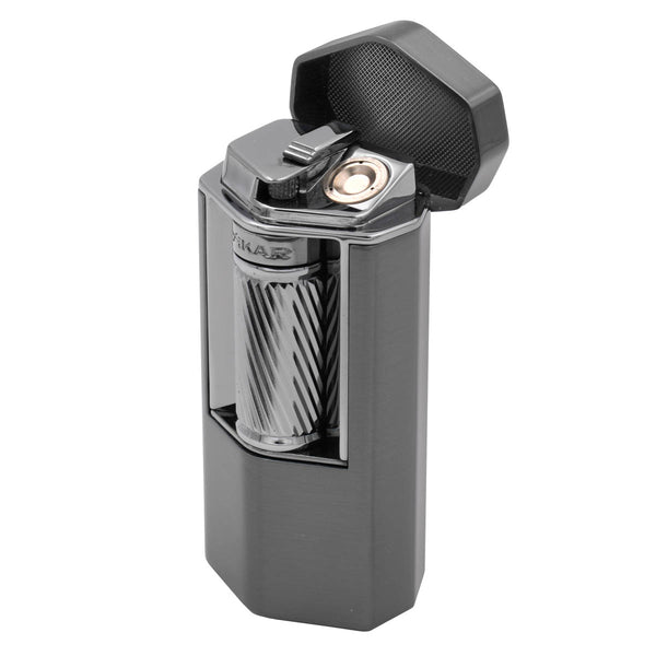 Xikar Meridian Triple Soft Flame Cigar Lighter - Gunmetal