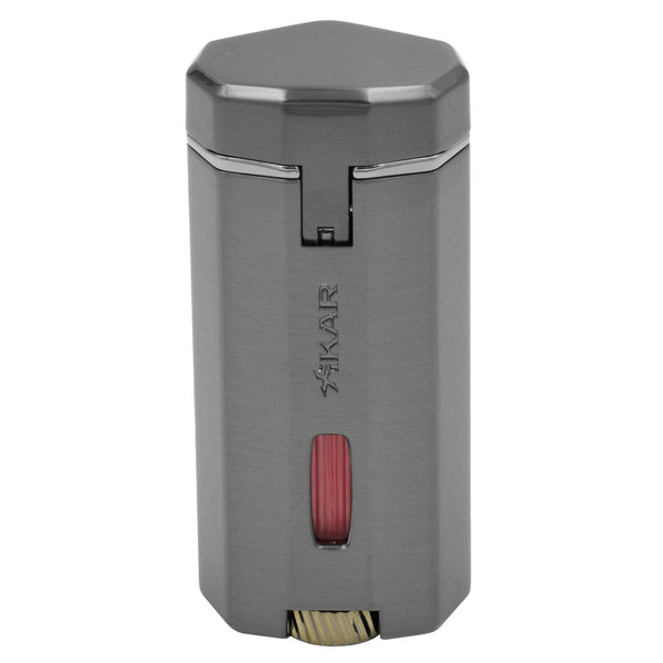 Xikar Meridian Triple Soft Flame Cigar Lighter - Gunmetal