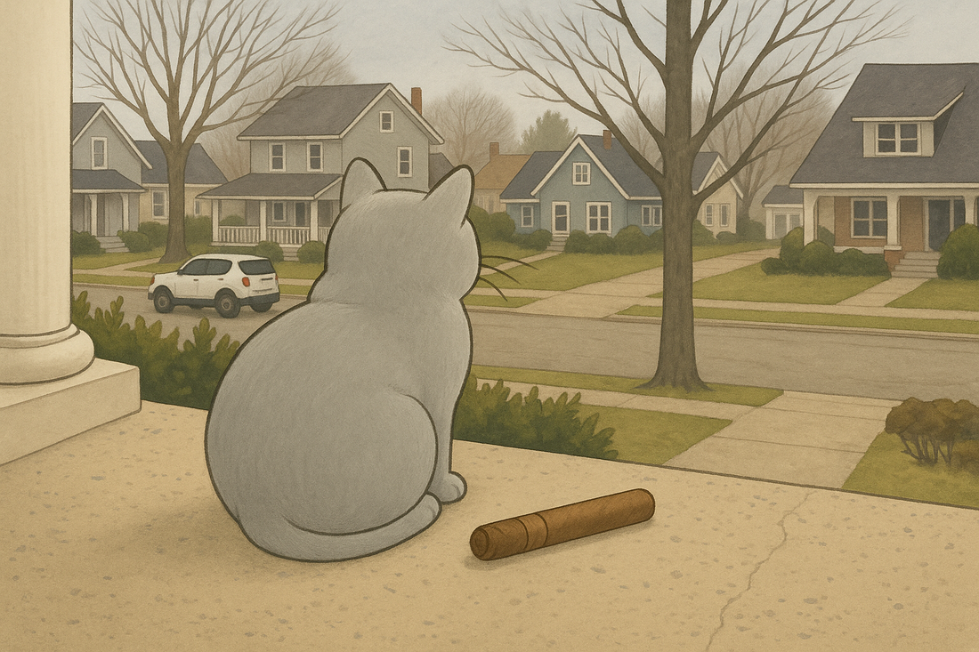 Oliver the cat, Cigar Nation's Chief Vibe Officer, host of the Weekly Cat Chat blog