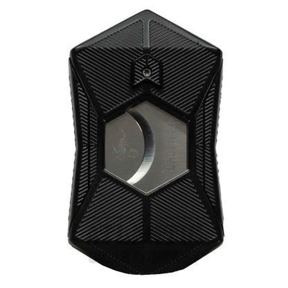 Camacho Engraved Black Cigar Cutter, part of the Maduro Muscle Trio