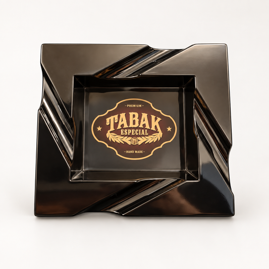 Tabak Especial 4-Rest Melamine Ashtray, Black