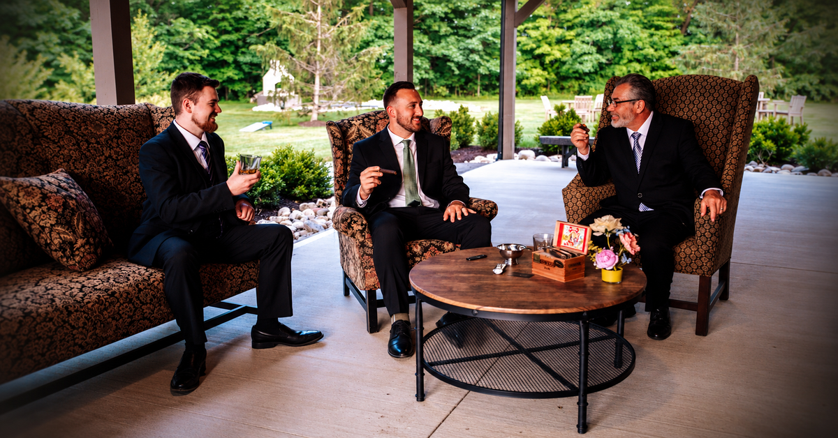 Cigar Nation Groomsmen Smoking Cigars