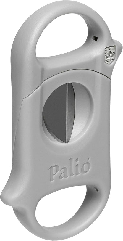 Palio V-Cut Cigar Cutter in Gray, 64 Ring Gauge Stainless Steel Blade