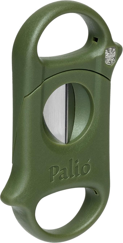 Palio V-Cut Cigar Cutter in Green, 64 Ring Gauge Stainless Steel Blade