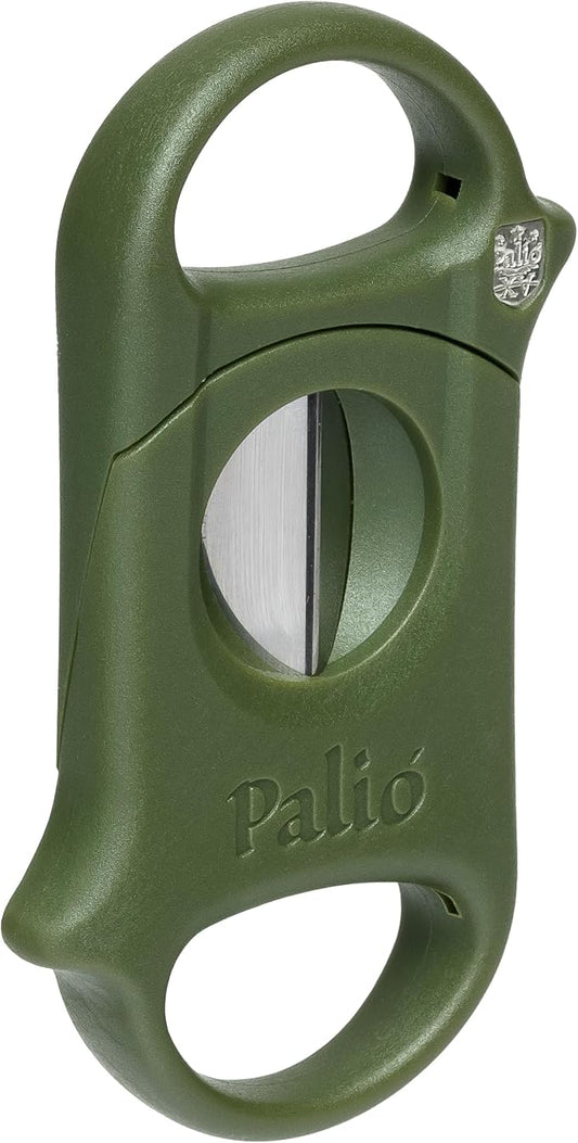 Palio V-Cut Cigar Cutter in Green, 64 Ring Gauge Stainless Steel Blade