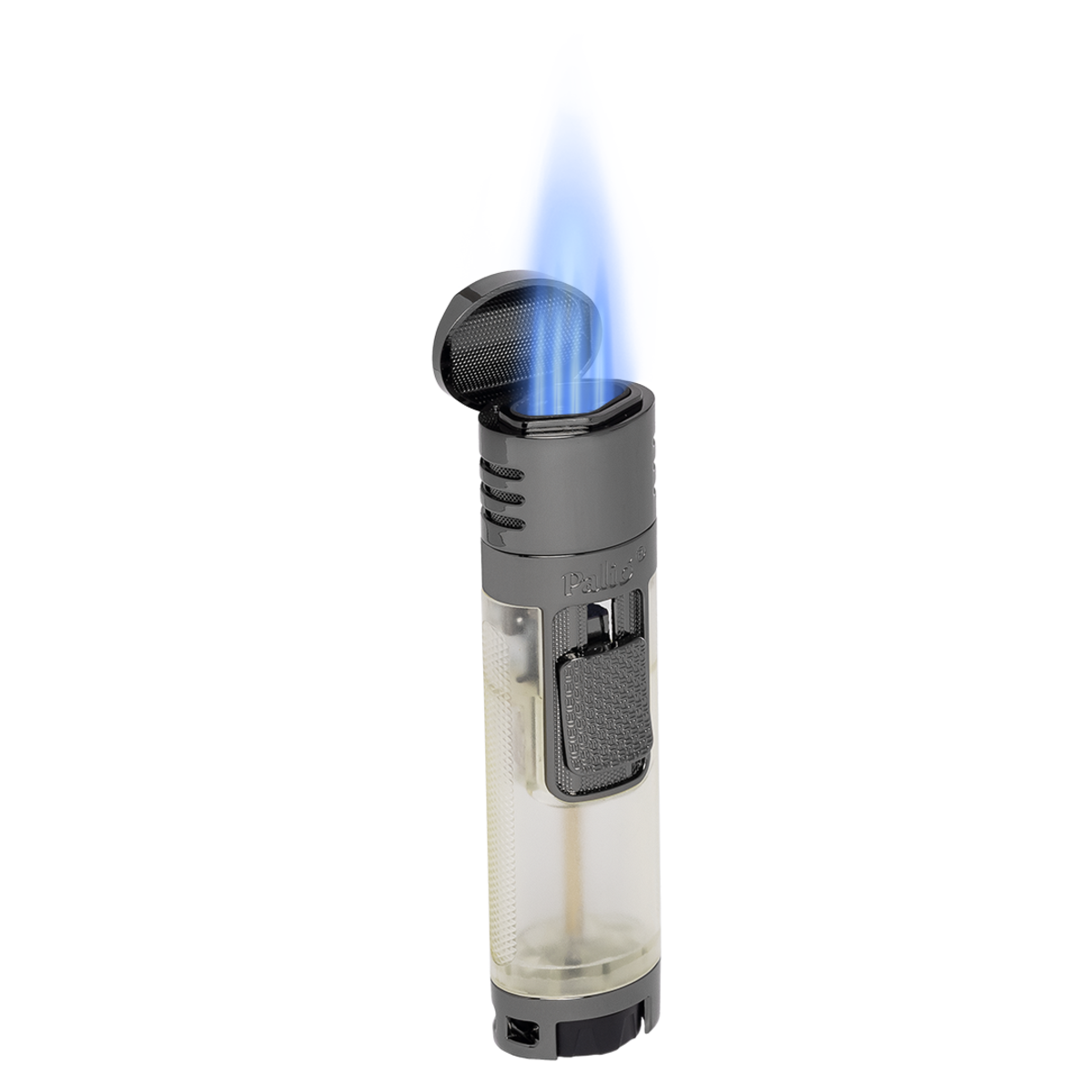 Palio Veneto Quad Jet Cigar Lighter, Clear at Cigar Nation