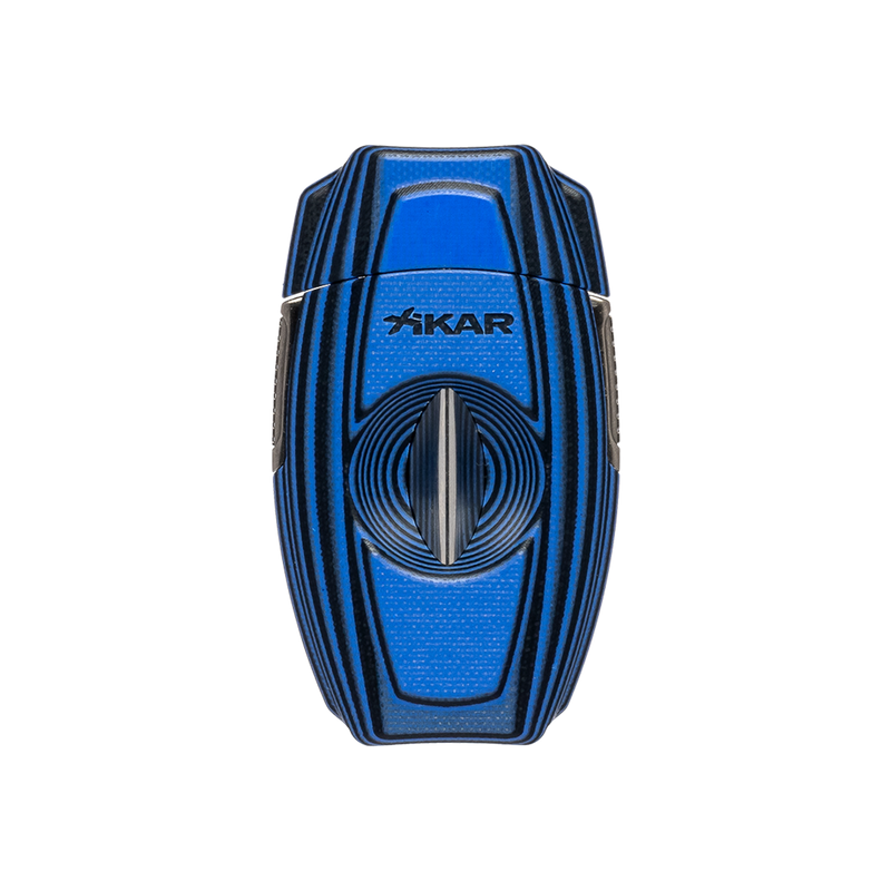 Xikar VX2 V-Cut Cutter, Blue, part of the Plasencia Flagship Gift Set