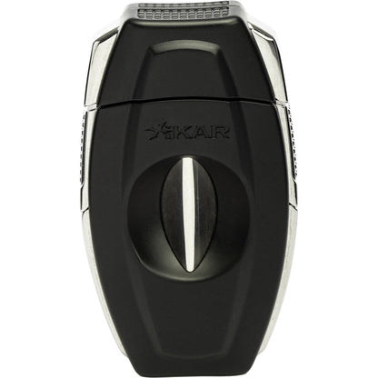 Xikar Flip Cigar Cutter, Dual Blade, 64 Gauge, Black at Cigar Nation