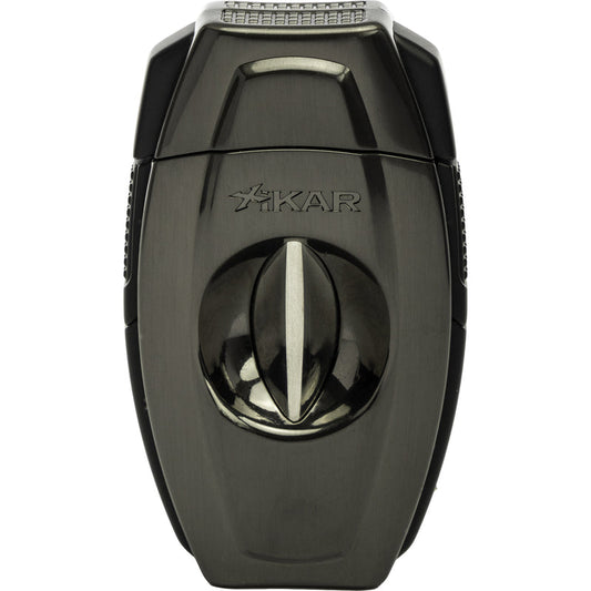 Xikar Flip Cigar Cutter - Dual Blade, 64 Gauge, Gunmetal