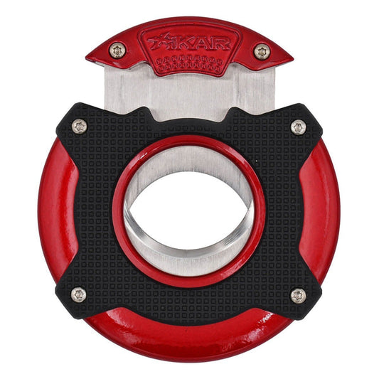 Xikar Enso Cigar Cutter - Dual Blade, 68 Gauge, Red