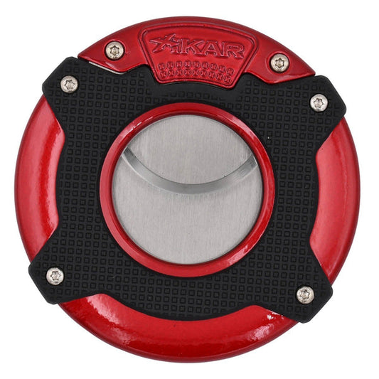 Xikar Enso Cigar Cutter - Dual Blade, 68 Gauge, Red