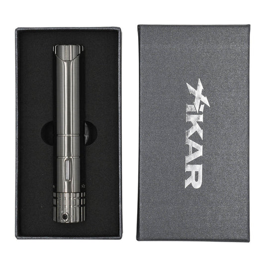 Xikar Turrim Single Jet Flame Cigar Lighter - Silver
