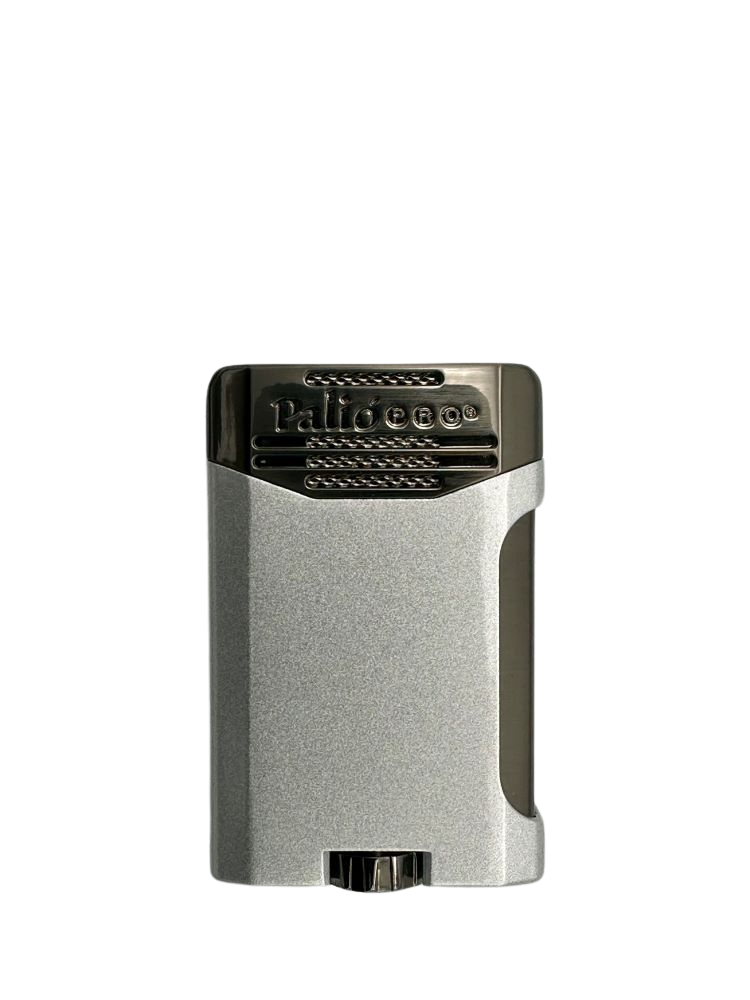 Palio Antares Double Jet Torch Cigar Lighter, Silver at Cigar Nation