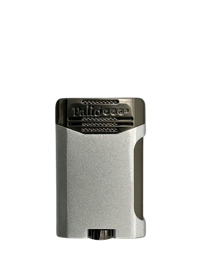 Palio Antares Double Jet Torch Cigar Lighter, Silver at Cigar Nation