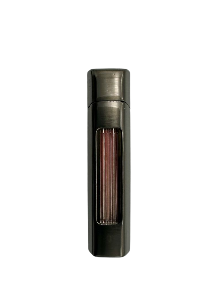 Palio Antares Double Jet Torch Cigar Lighter, Gunmetal cigar lighter alternate view
