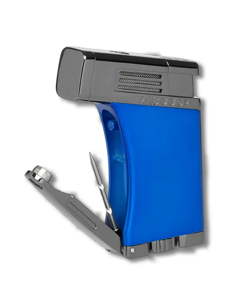 Palio Scorpius Single Jet Angled Torch Cigar Lighter, Blue at Cigar Nation