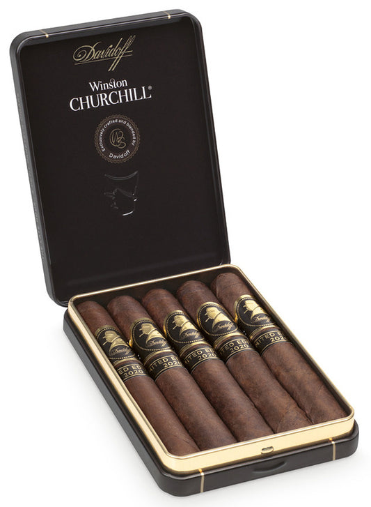 Davidoff Winston Churchill Late Hour Petit Panetela (4 x 38) 5-Pack